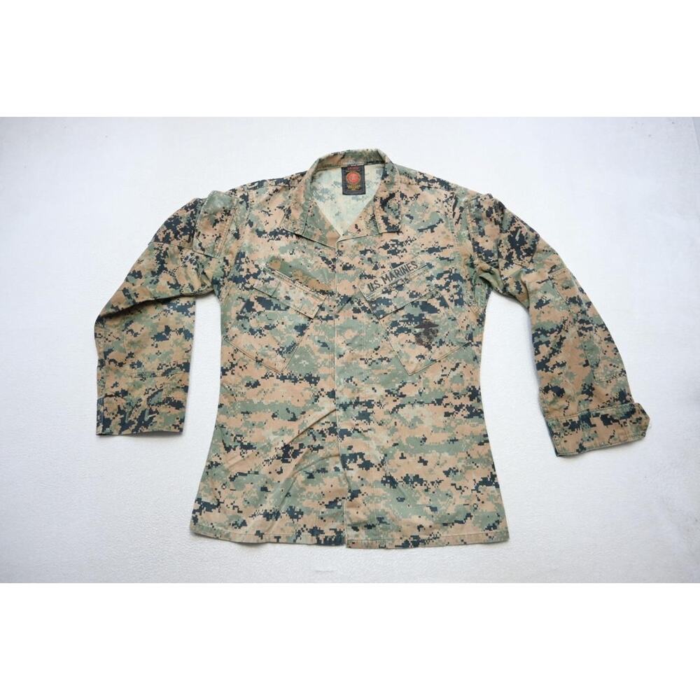 Marines Military Rugged Fatigues Over Shirt Jacket Camouflage‎ Small Regular